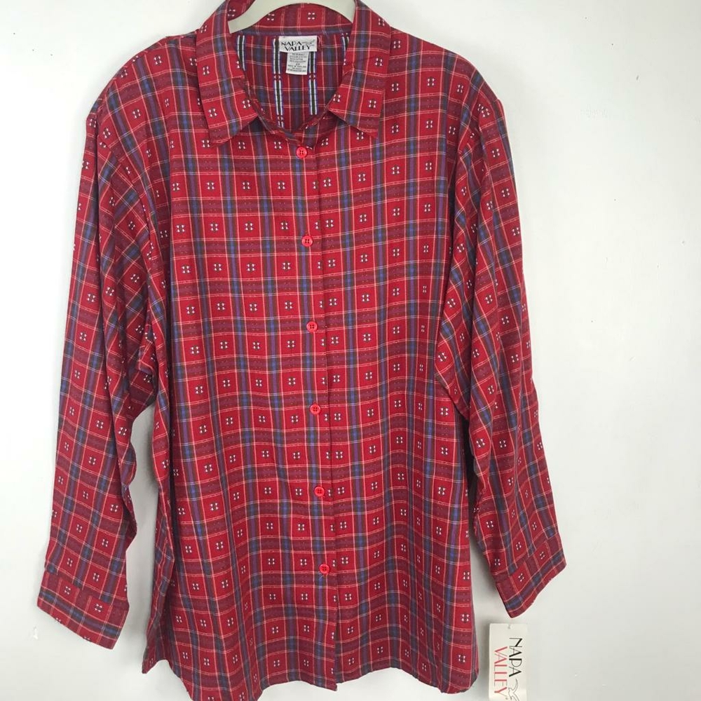 Napa Valley Women's Button Down Shirt Sz 2X